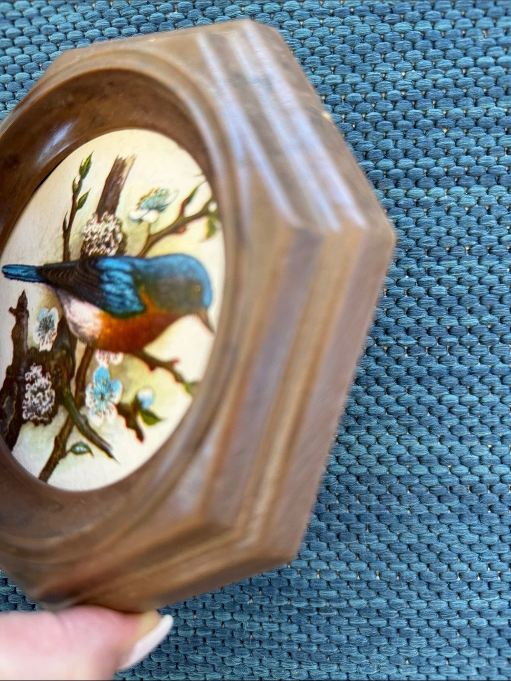 Vintage P.H. Gonnar Bluebird Framed Wall Art - Picture 5 of 6